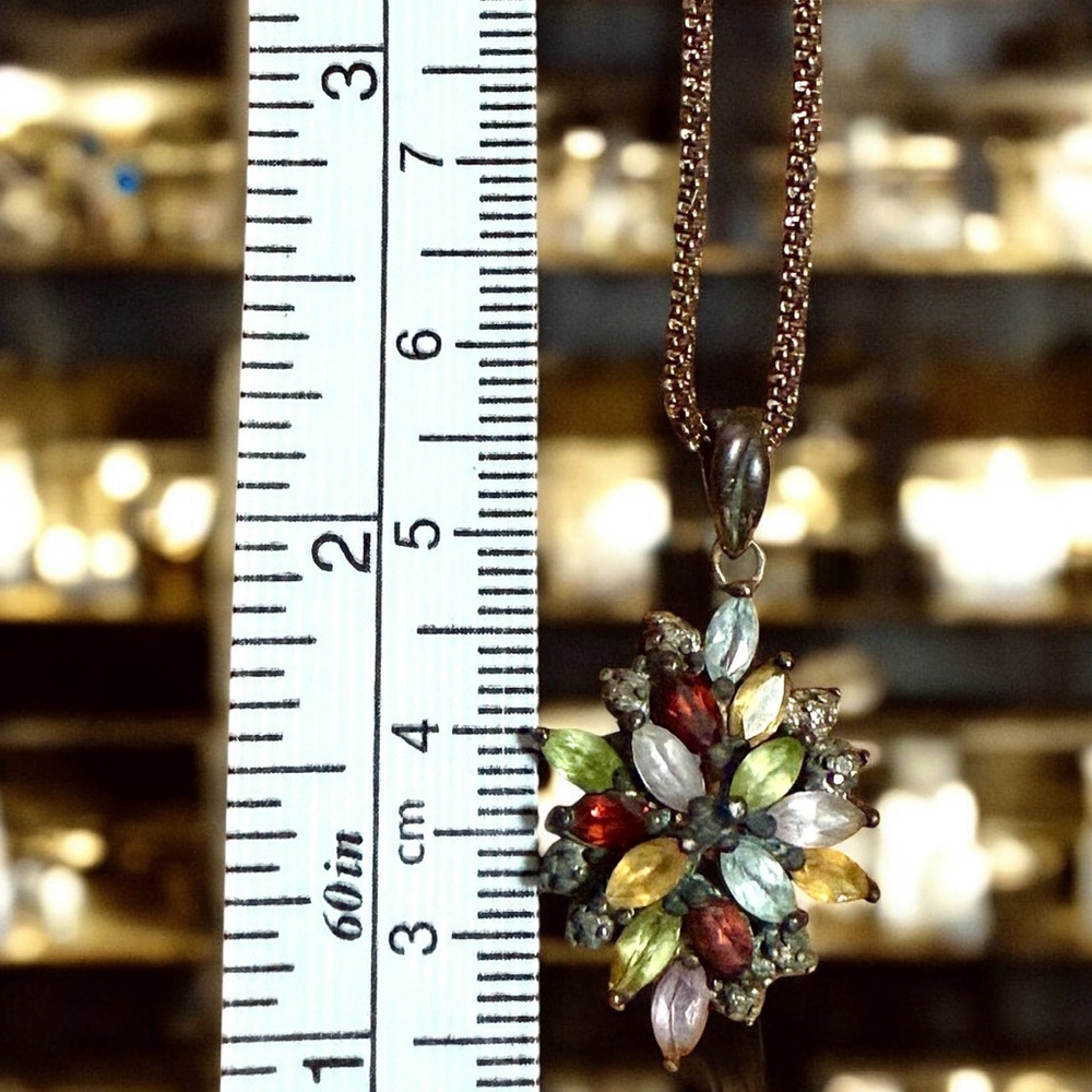 Elegant Multicolor Pendant Necklace
